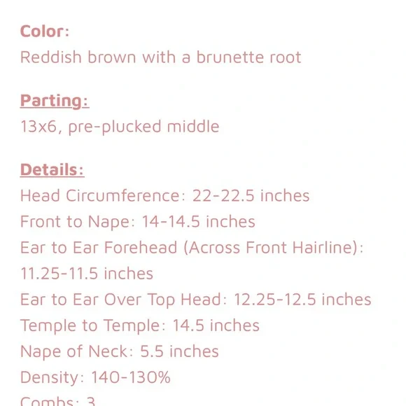 Chelsey Smith Crown brand new- beautiful amber color with darker roots - Picture 3 of 7